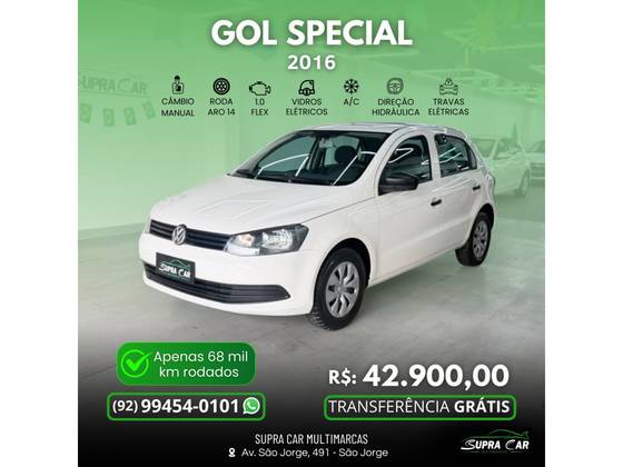 VOLKSWAGEN GOL 1.0 MI SPECIAL 8V FLEX 4P MANUAL VOLKSWAGEN GOL 1.0 MI SPECIAL 8V FLEX 4P MANUAL